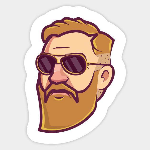 McGregor Badass Sticker by Kreativa